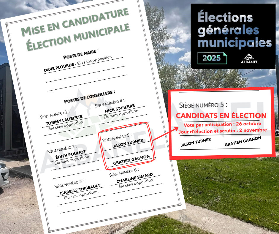 Mise en candidature - Élections municipales 2025
